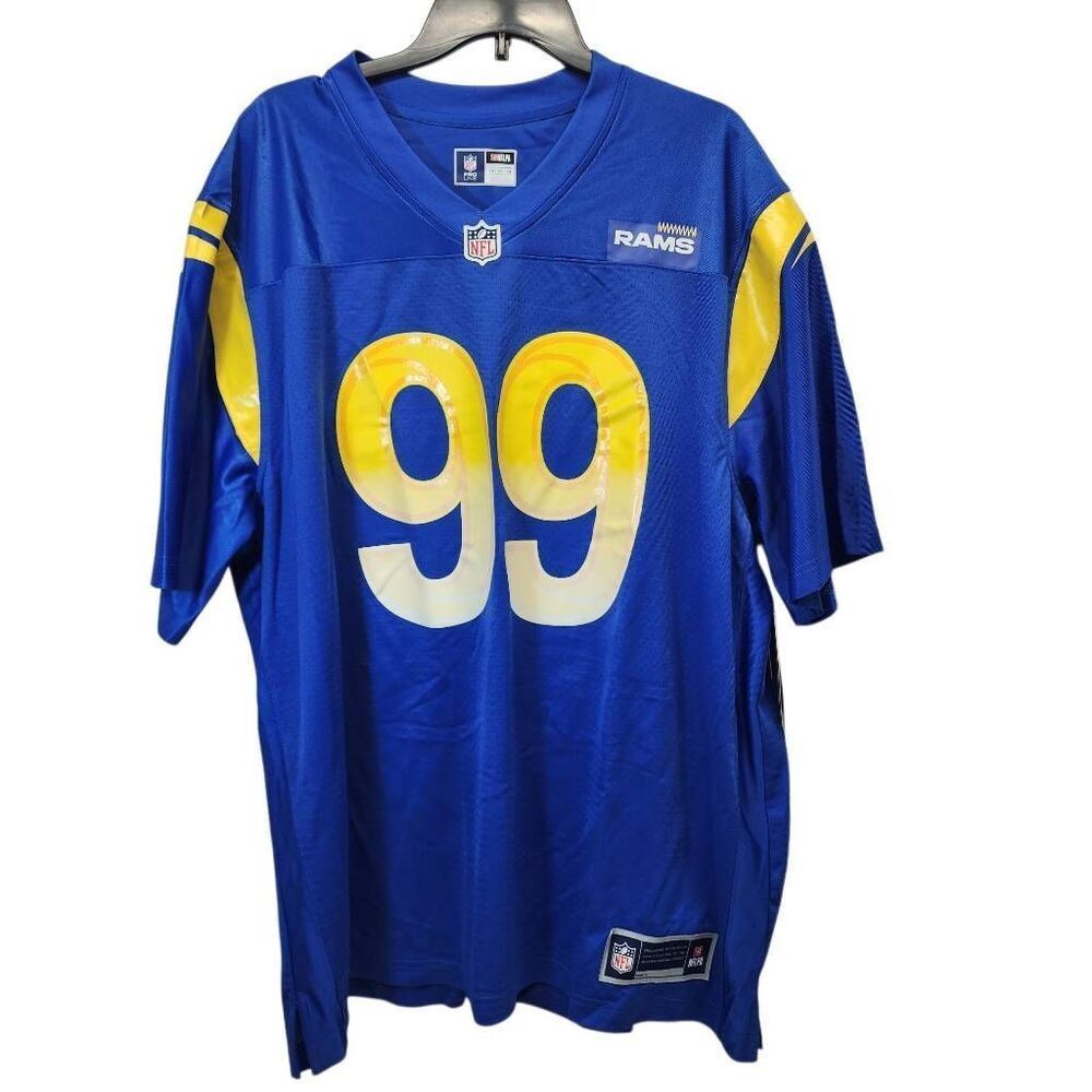 NFL Pro Line Aaron Donald #99 Los Angeles Rams Jersey Men’s 2XL Blue NWT - Picture 2 of 7